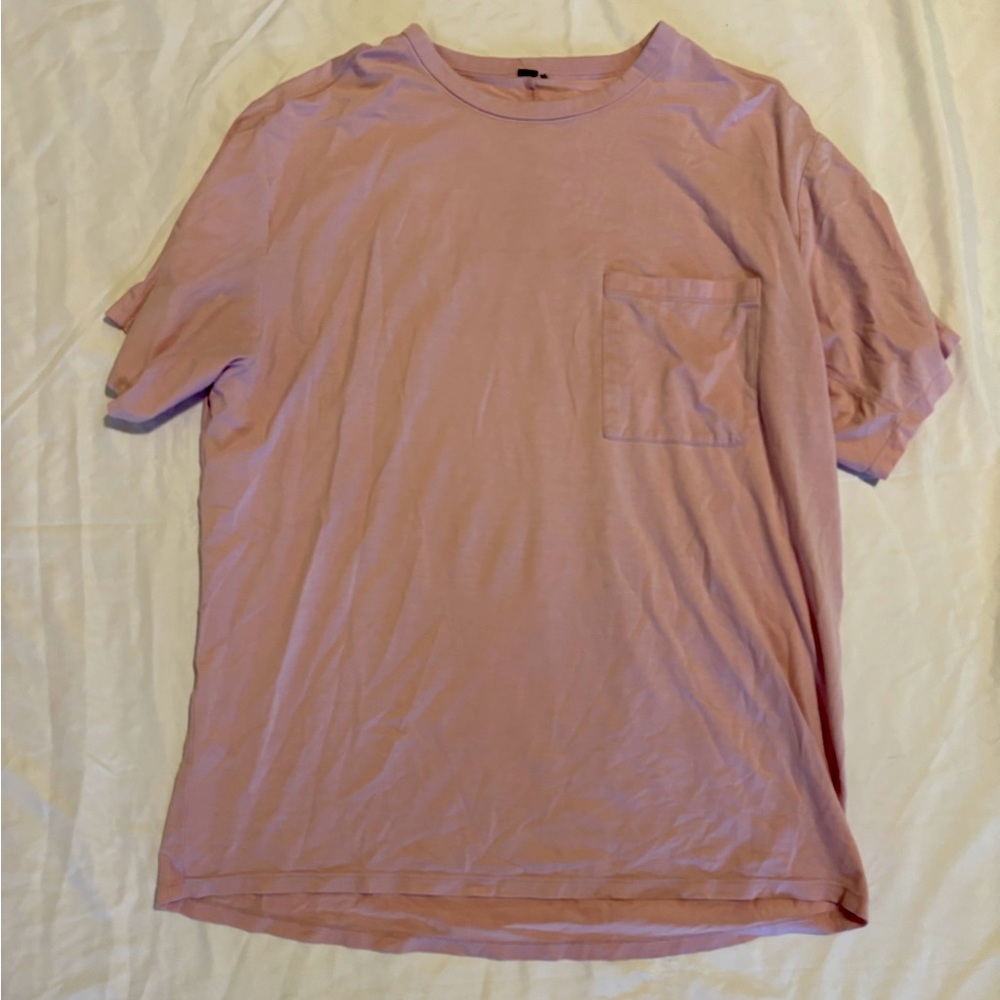 Pink haze Be Calm Men’s classic fit Medium Lululemon Shirt
